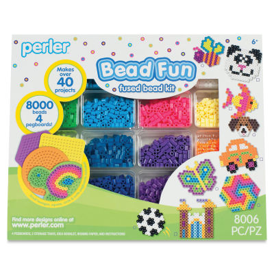 Perler Bead Fun Fused Bead Kit, front of the packaging