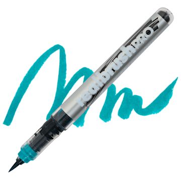 Open in modal - Karin Realbrush Pro Marker - Turquoise, swatch and marker
