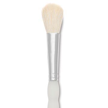 Open in modal - Royal & Langnickel Soft Grip White Goat Hair Mop Brush - Short Handle, Size 1/2", close-up
