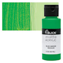 Blick Matte Acrylic - Blue Green Medium, 2 oz bottle