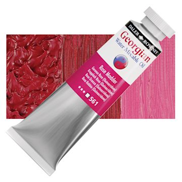 Open in modal - Georgian Water Mixable Oil - Rose Madder, 37 ml tube and swatch