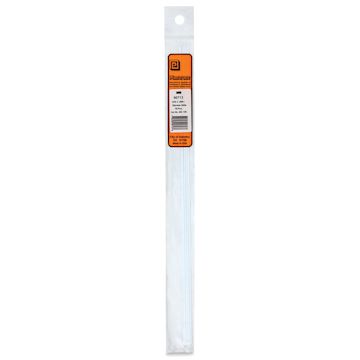 Open in modal - Plastruct Plastic Strip - Pkg of 10, 0.01" H × 0.6" W × 10" L - front of packaging