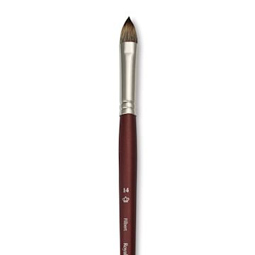 Open in modal - Royal & Langnickel SableTek Brush - Filbert, Short Handle, Size 14