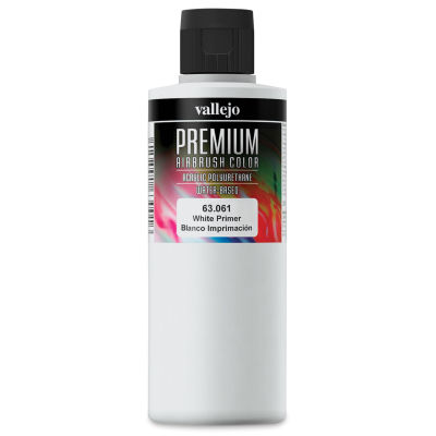 Vallejo Premium Airbrush Colors - 200 ml, White Primer