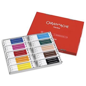 Open in modal - Caran d’Ache Swisscolor Aquarelle Maxi Markers - Assorted Colors, Classpack, Set of 60