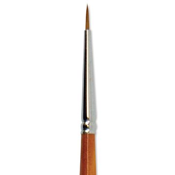 Open in modal - Silver Brush Golden Natural Brush - Round, Short Handle, 2/0 close up