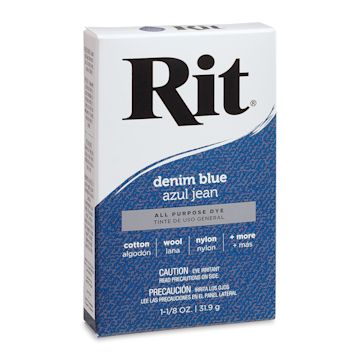 Open in modal - Rit All Purpose Powder Dye - Denim Blue, front of the packaging