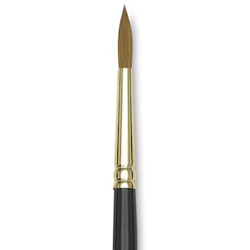 Open in modal - Silver Brush Renaissance Red Sable Brush - Round, Long Handle, Size 12 close up