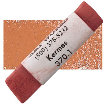 Open in modal - Great American Handmade Pastel - Kermes 1, 370.1 pastel and swatch