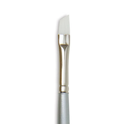 Silver Brush Silverwhite Synthetic Brush - Angular, Short Handle, 1/4" (close-up)