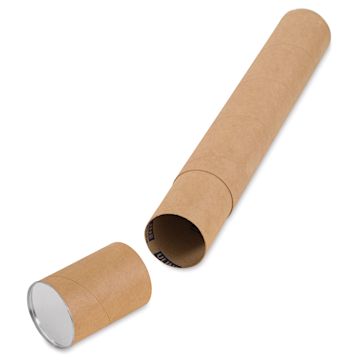 Open in modal - Uline Kraft Telescopic Mailing Tube - 4" x 30" (with cap off)