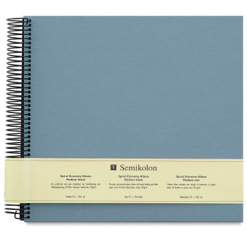 Semikolon Black Page Photo Album - Medium Economy, Grey