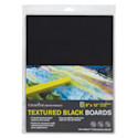 Crescent Textured Black Art Boards - Pkg of 3, 9" x 12"