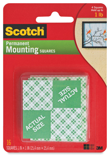 Scotch Removable Clear Mounting Squares