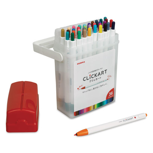 Zebra CLiCKART Retractable Pen Set - DARK Colors