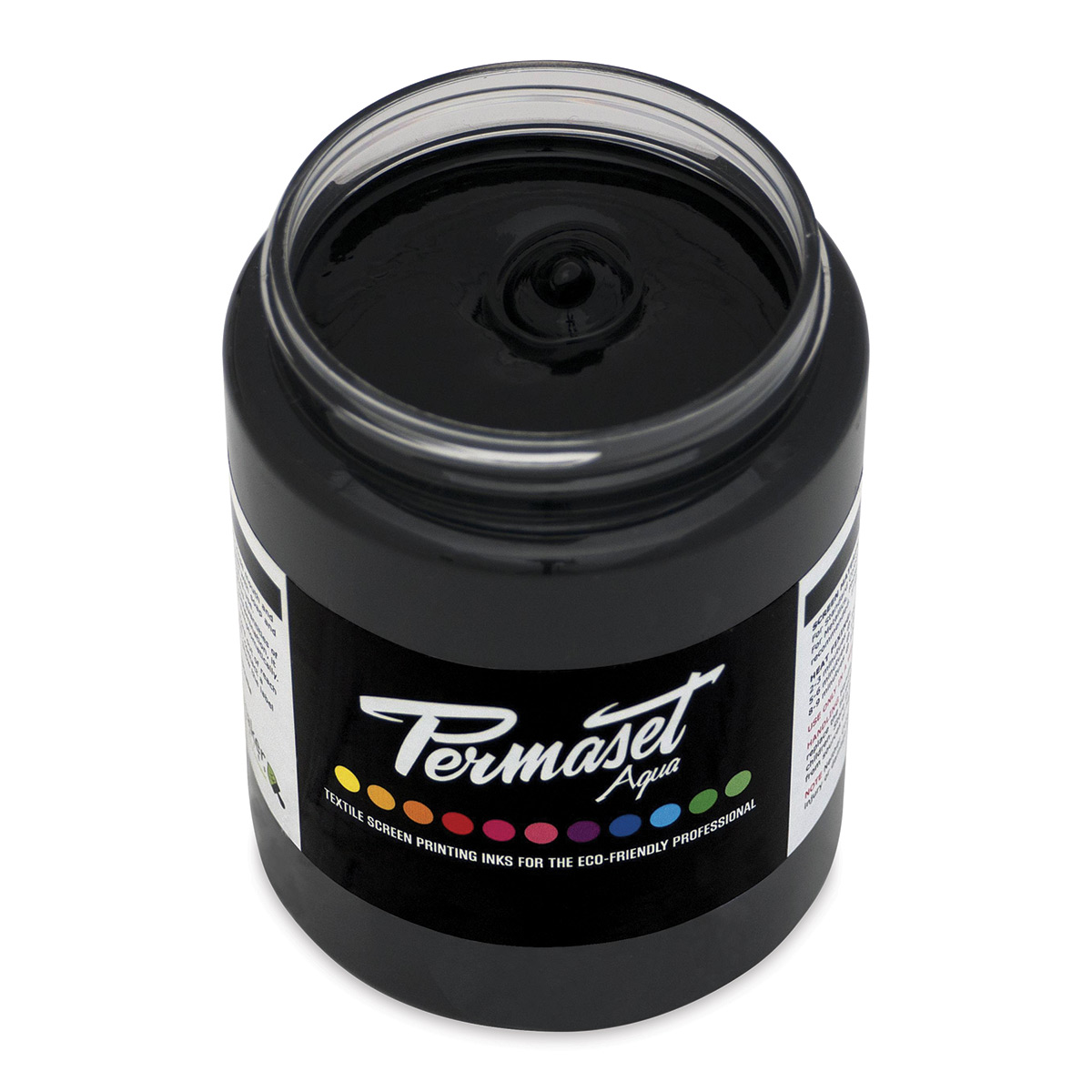 Permaset Aqua Fabric Ink - Supercover Black, 300 ml