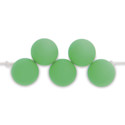 Rico Design Itoshii Plastic Beads - Asymmetrical, Pkg of 40, Neon Green, 8 mm Dia.