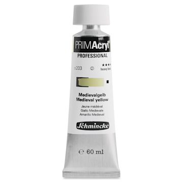 Open in modal - Schmincke Primacryl Professional Acrylic Paint - Medieval Yellow, 60 ml Tube