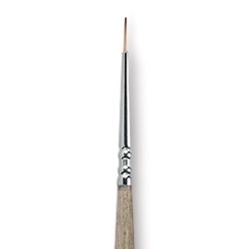 Open in modal - Escoda Modernista Tadami Synthetic Mongoose Brush - Round, Long Handle, Size 2/0, close-up
