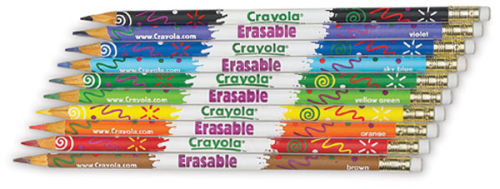 Crayola Erasable Colored Pencils, Assorted Colors, Set Of 10 – King  Stationary Inc