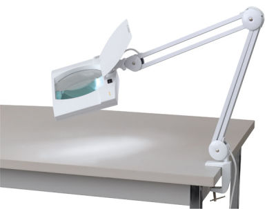Heavy-Duty Magnifier LED Clamp Lamp