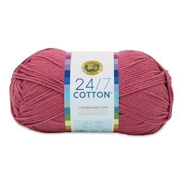 Open in modal - Lion Brand 24/7 Cotton Yarn - Terracotta, 186 yards