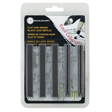 Open in modal - Lettering Pencil Refill Leads - Front of blister Package of Graphite Leads