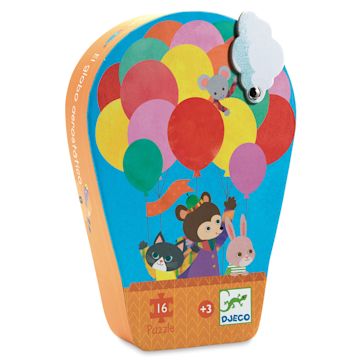 Open in modal - Djeco Mini Silhouette Puzzles- Hot Air Balloon box