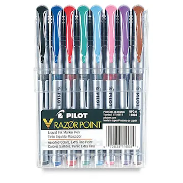 Pilot V-Razor Point Marker Pens and Set | BLICK Art Materials
