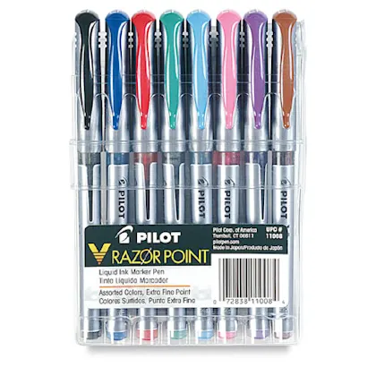 Pilot V-Razor Point Marker Pens and Set | BLICK Art Materials