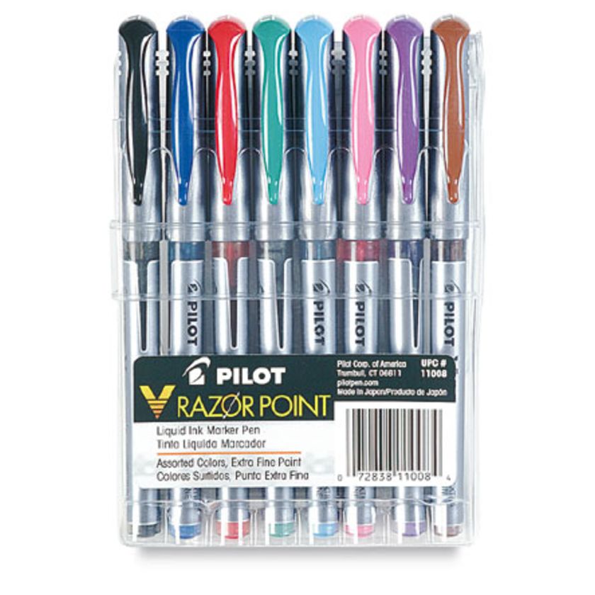 Pilot V-Razor Point Marker Pens and Set | BLICK Art Materials