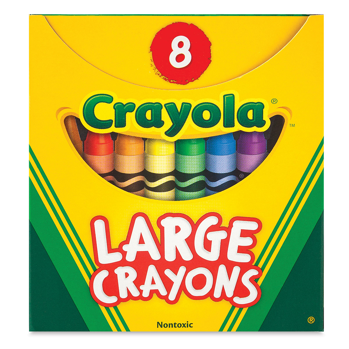 Cra-Z-Art Jumbo Crayons, 8 Assorted Colors, 400/Pack