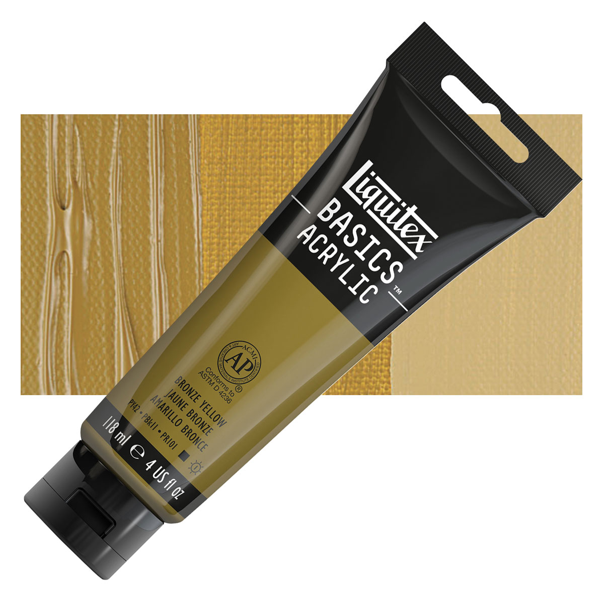 Liquitex Basic Acrylic Paint Bronze Yellow 4 oz