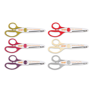 4 Fiskars Paper Edgers Craft Scissors Textured Shears Scrapbooking