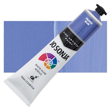 Open in modal - Jo Sonja's Artist Acrylic - Pacific Blue, 2.5 oz tube and swatch