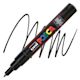 Posca Paint Marker - Black, X-Fine, Bullet Tip, 0.7 mm marker and swatch
