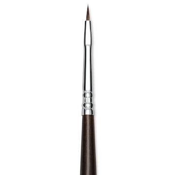 Open in modal - Escoda Vintage Synthetic Brush - Bright, Long  Handle, Size 0