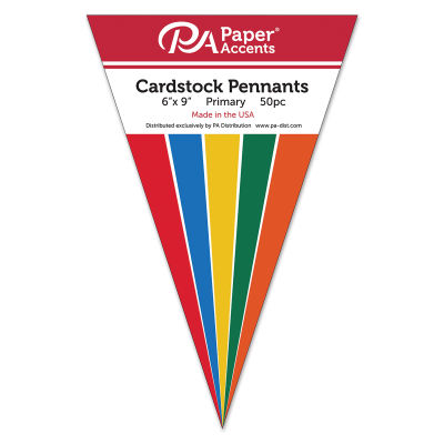 Paper Accents Cardstock Pennant - 6" x 9", Pkg of 50