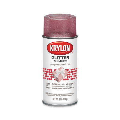 Krylon Glitter Spray Paint - Resplendent Red, 4 oz Can