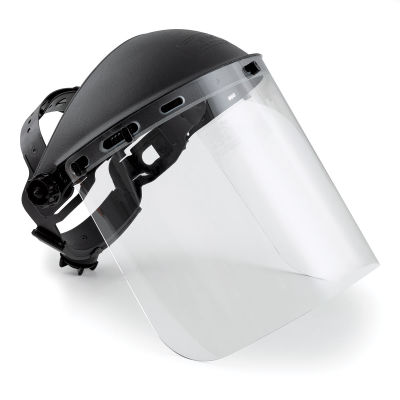 SAS Standard Face Shield - Angled view showing clear Face Shield