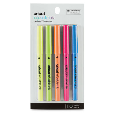Cricut Infusible Ink Markers and Pens - Front of package of 5 Bright Colors