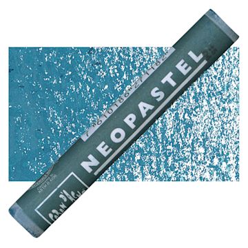 Open in modal - Caran d'Ache Neopastel - Malachite Green pastel and swatch