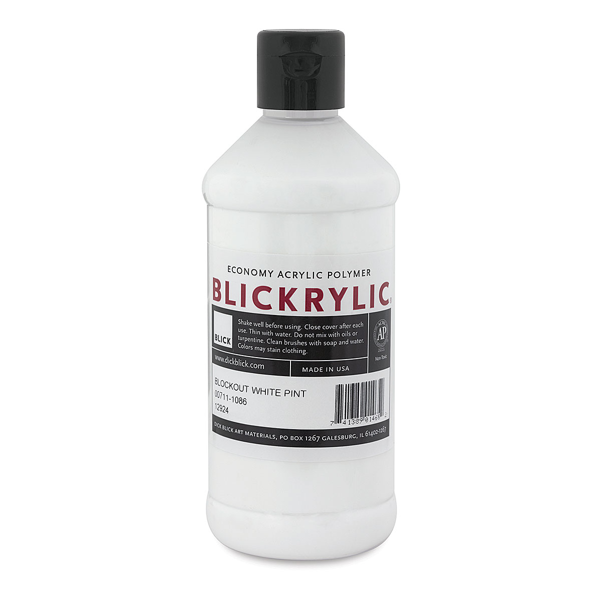 Blickrylic Student Acrylics - Blockout White, Pint