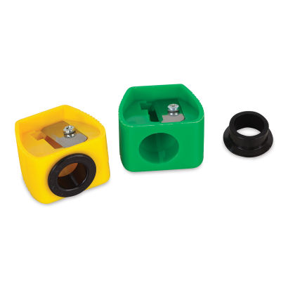 Mobius & Ruppert Neocolor Wax Crayon Sharpener - 2 shown with one adapter ring removed
