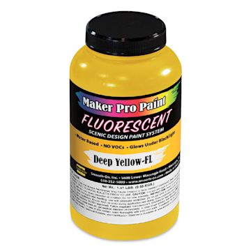 Open in modal - Smooth-On Maker Pro Acrylic-Urethane Paint - Fluorescent Deep Yellow, 16 oz
