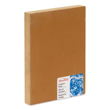 Open in modal - Speedball Mounted Linoleum Block - 6" x 8", at an angle