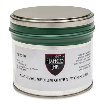 Open in modal - Hanco Oil Based Etching Ink - 1 lb, Medium Green - front