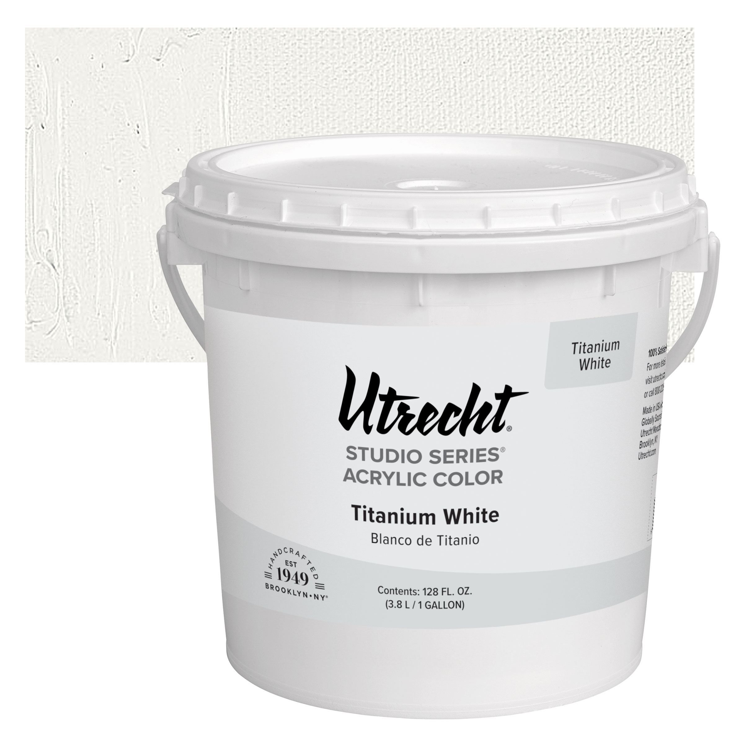 Utrecht Studio Series Acrylic Paint Titanium White, Gallon
