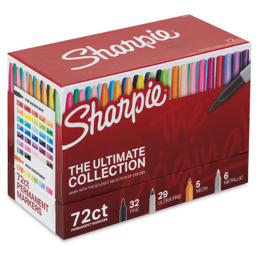 Sharpie The Ultimate Collection Markers - Set of 72, packaging