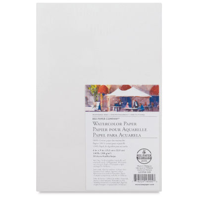 Bee Paper Aquabee Watercolor Paper - Front of 50 sheet package with label